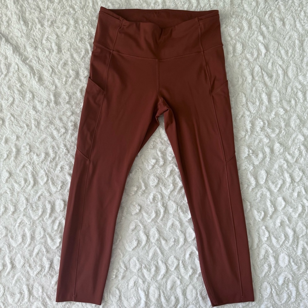 Lululemon Fast High-Rise Dark Terracotta Leggings - Picture 3 of 9